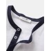 Mens 100% Cotton Stand Collar Three Quarter Sleeve Casual Henley Shirts