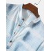 Mens Waffle Tie-Dye Print Button Long Sleeve Henley Shirt